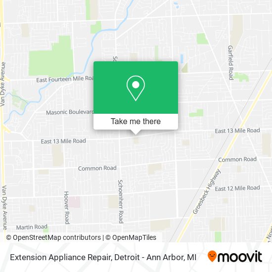 Extension Appliance Repair map
