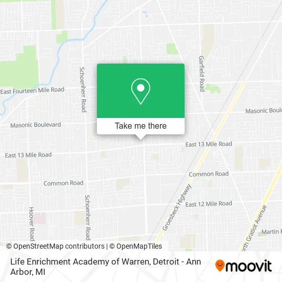 Life Enrichment Academy of Warren map