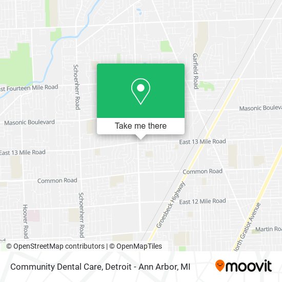 Community Dental Care map
