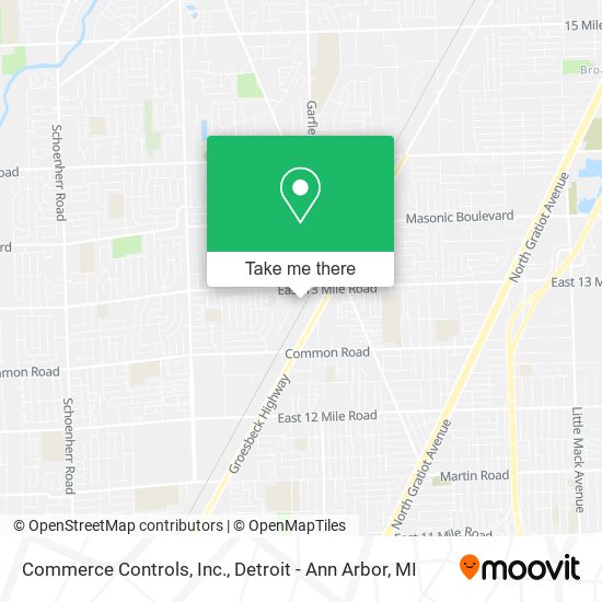 Commerce Controls, Inc. map