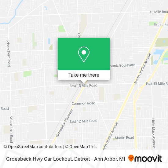 Groesbeck Hwy Car Lockout map