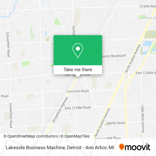 Lakeside Business Machine map