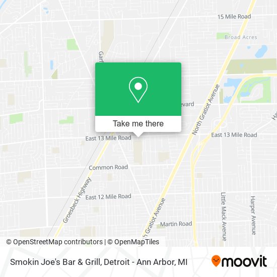 Smokin Joe's Bar & Grill map