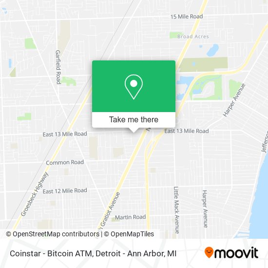 Coinstar - Bitcoin ATM map
