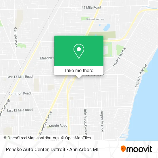Penske Auto Center map