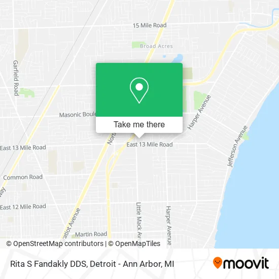 Rita S Fandakly DDS map