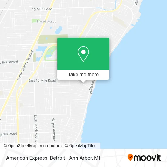 American Express map