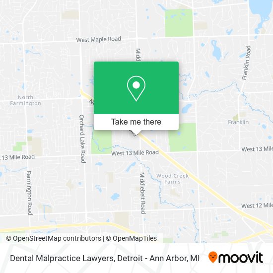 Mapa de Dental Malpractice Lawyers