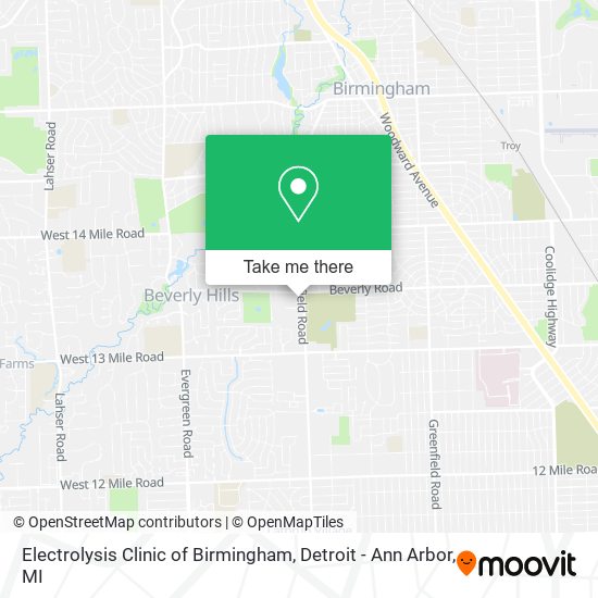 Mapa de Electrolysis Clinic of Birmingham