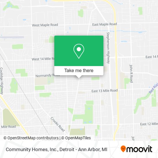 Mapa de Community Homes, Inc.