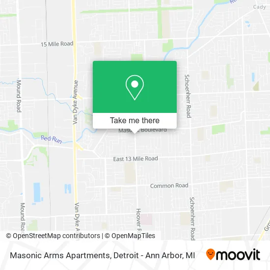 Mapa de Masonic Arms Apartments