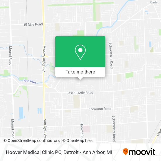 Mapa de Hoover Medical Clinic PC