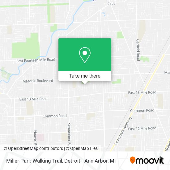 Mapa de Miller Park Walking Trail