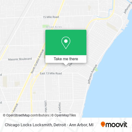 Chicago Locks Locksmith map