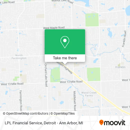 LPL Financial Service map