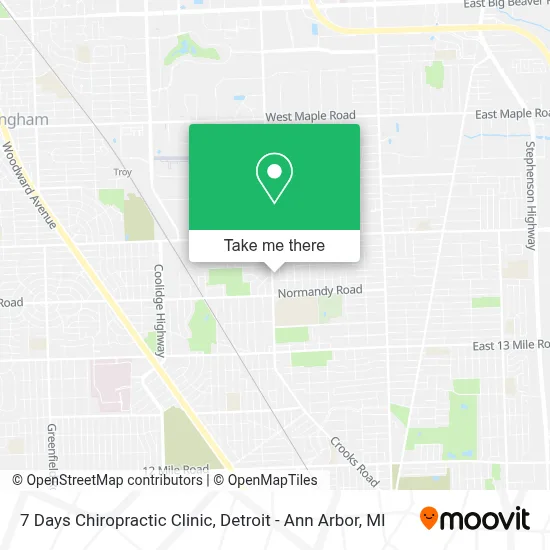 7 Days Chiropractic Clinic map