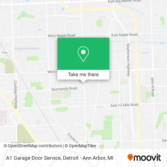 A1 Garage Door Service map