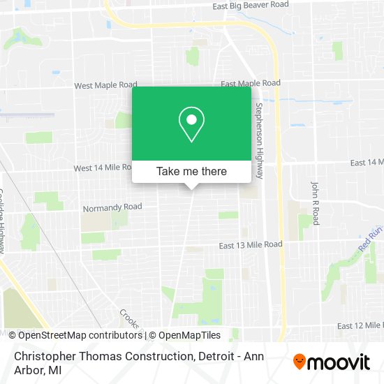 Christopher Thomas Construction map