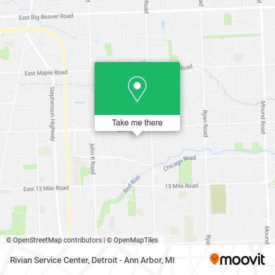 Rivian Service Center map