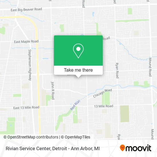 Rivian Service Center map