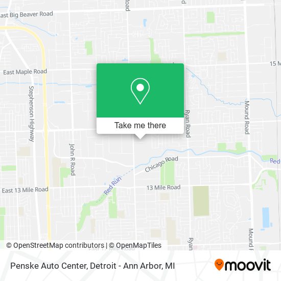 Mapa de Penske Auto Center