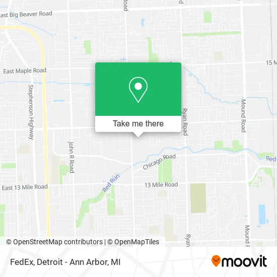 Mapa de FedEx