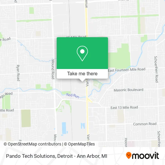 Pando Tech Solutions map