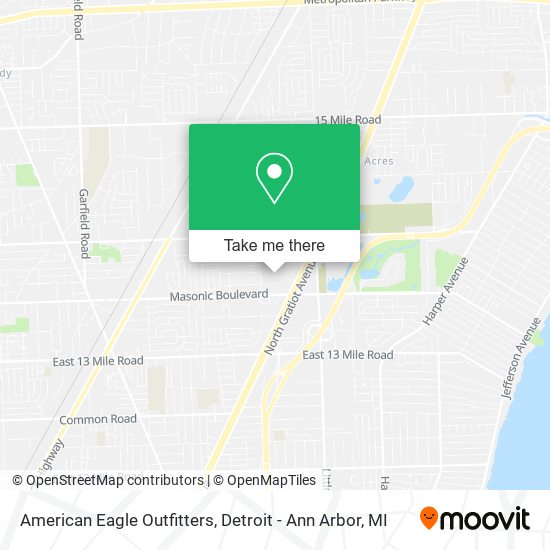 American Eagle Outfitters map