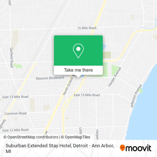 Suburban Extended Stay Hotel map