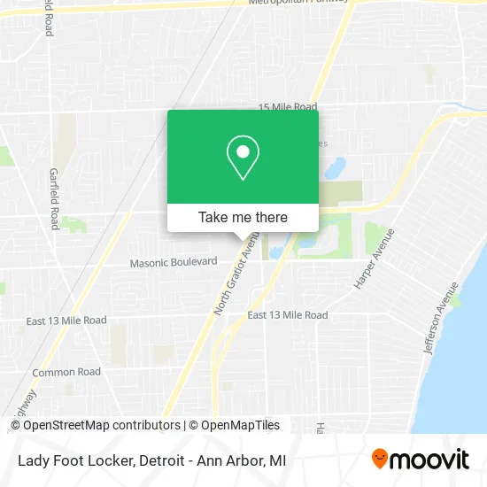 Lady Foot Locker map