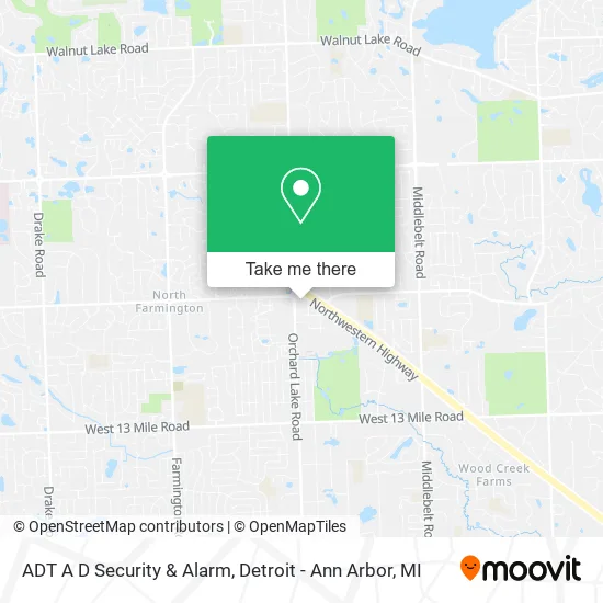 ADT A D Security & Alarm map