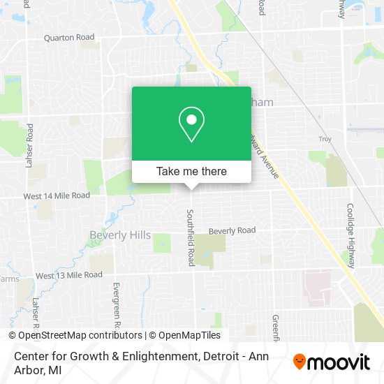 Center for Growth & Enlightenment map