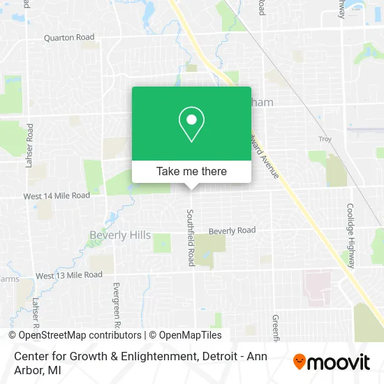 Center for Growth & Enlightenment map