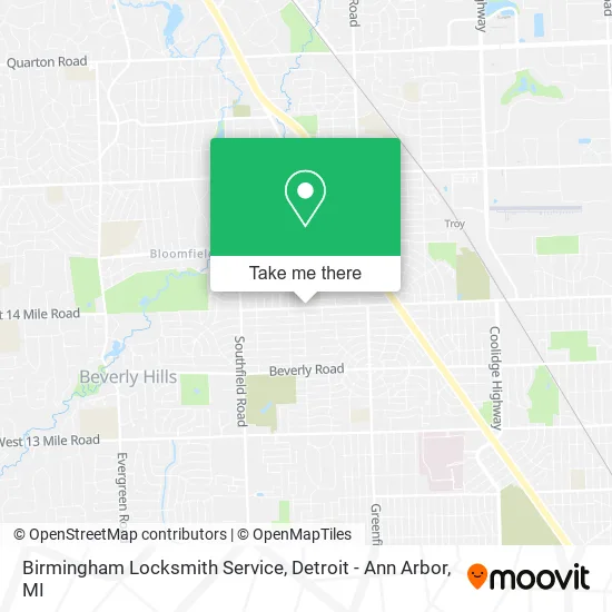Birmingham Locksmith Service map