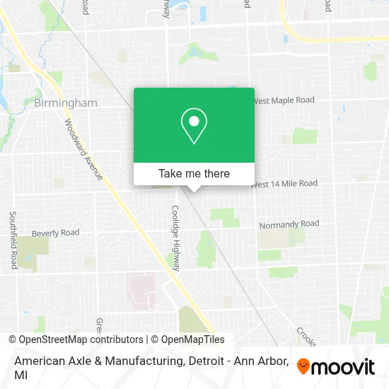 American Axle & Manufacturing map