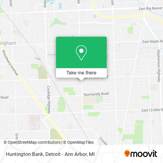Huntington Bank map