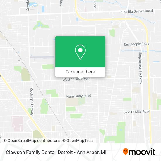 Mapa de Clawson Family Dental