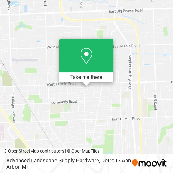 Advanced Landscape Supply Hardware map