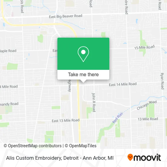 Alis Custom Embroidery map