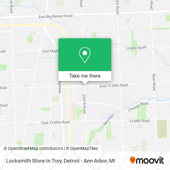 Locksmith Store In Troy map