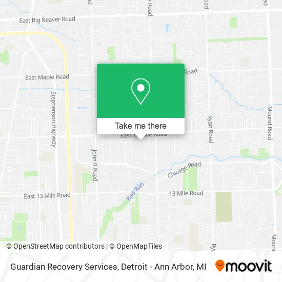 Mapa de Guardian Recovery Services