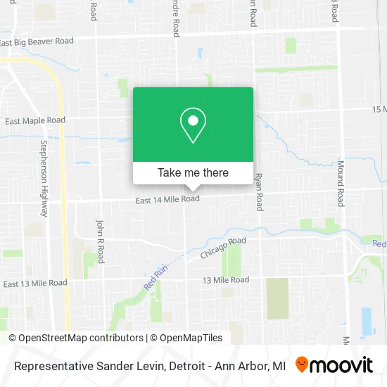 Mapa de Representative Sander Levin