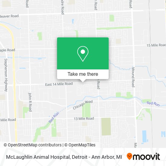 McLaughlin Animal Hospital map
