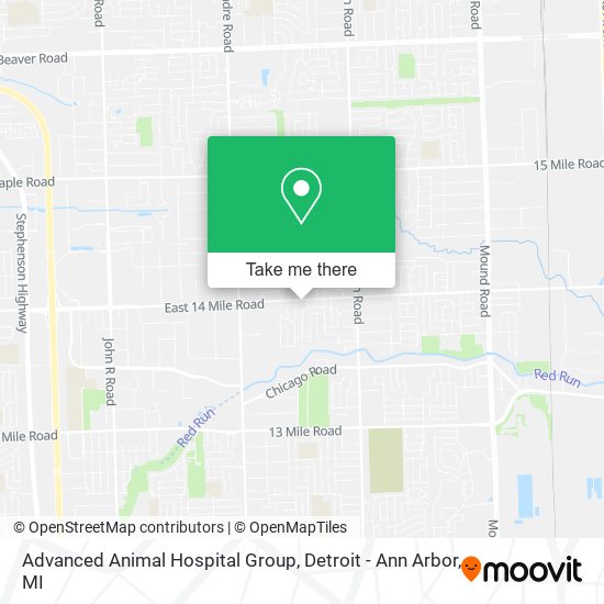 Mapa de Advanced Animal Hospital Group