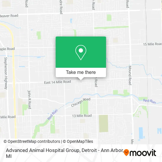Advanced Animal Hospital Group map