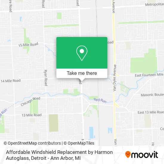 Affordable Windshield Replacement by Harmon Autoglass map