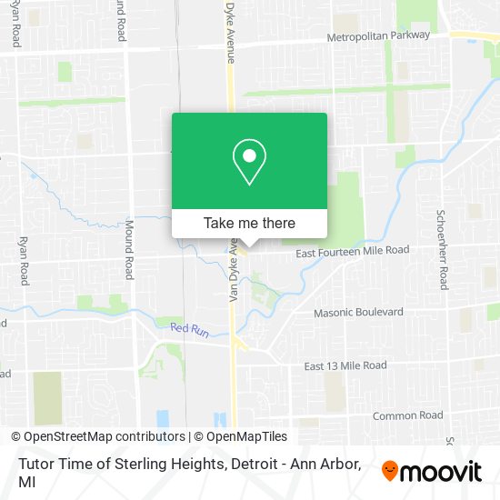 Tutor Time of Sterling Heights map