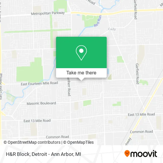 H&R Block map
