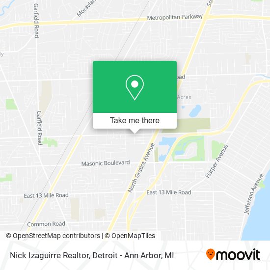 Nick Izaguirre Realtor map
