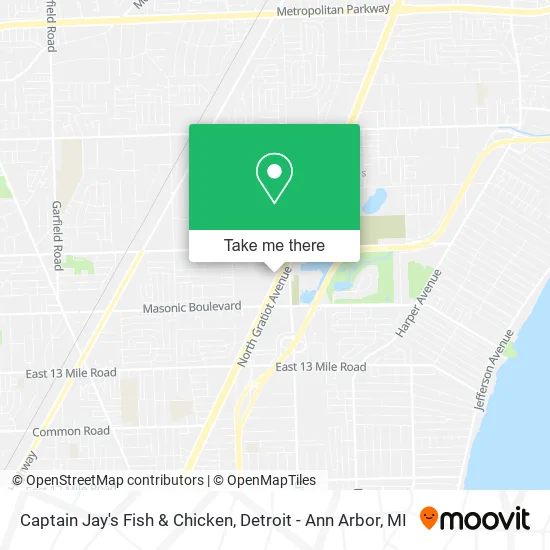 Captain Jay's Fish & Chicken map